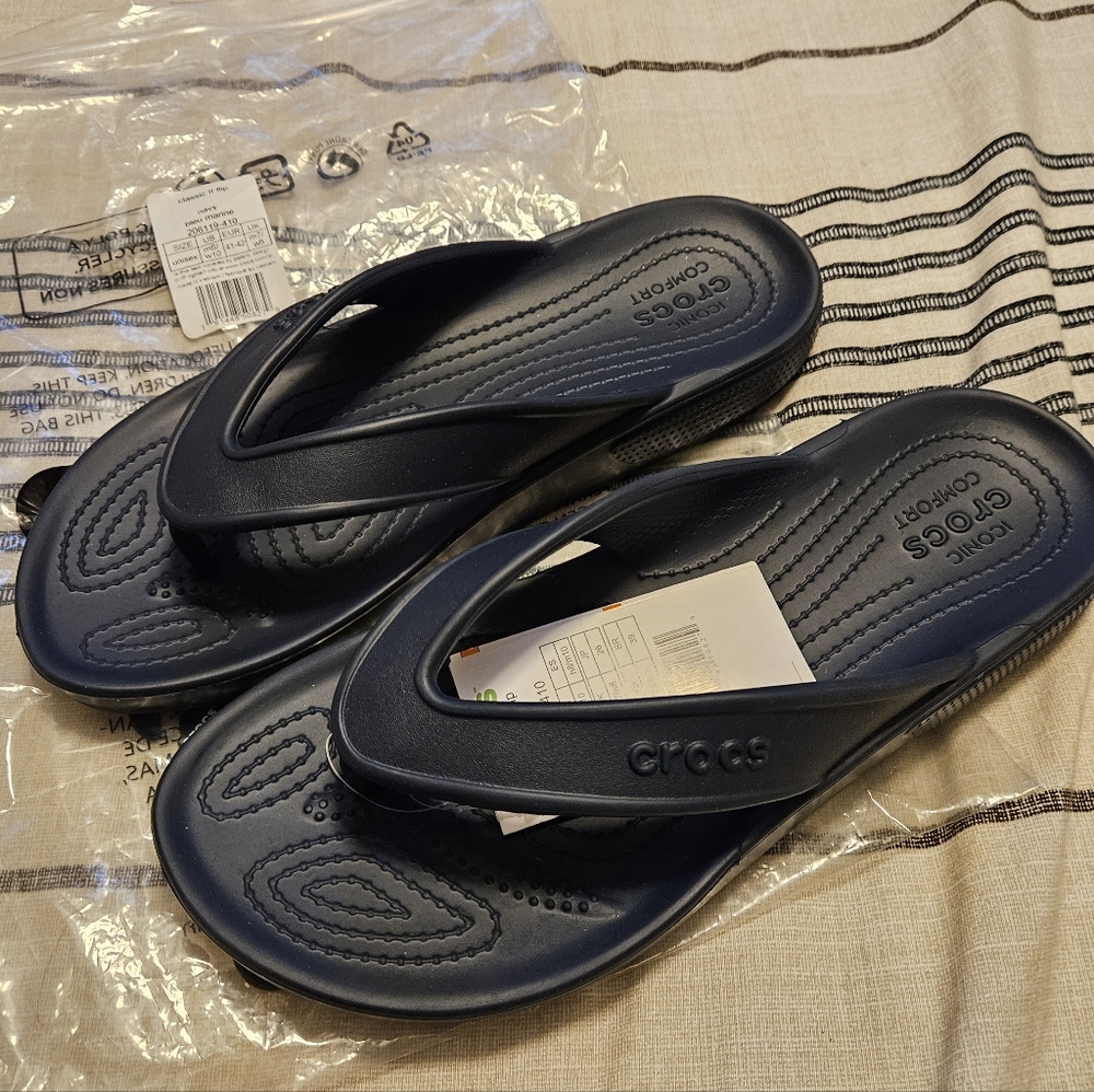 CROCS Navy Blue Classic II Flip